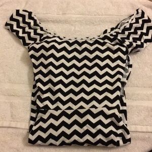 Chevron pattern dress